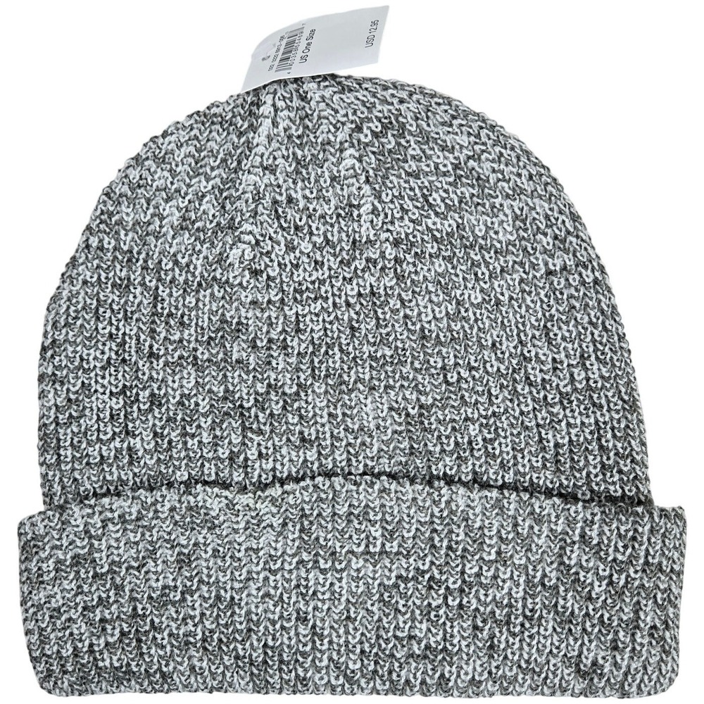 American Eagle Outfitters Mens Womens Knit Beanie Hat‎ Cap Black White One Size - Picture 2 of 6